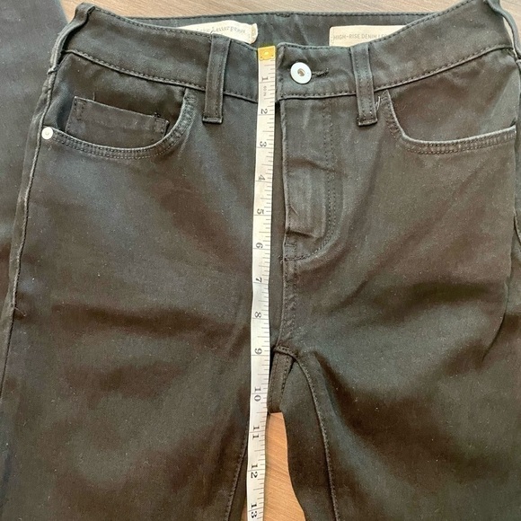 ANTHROPOLOGIE Pilcro and the Letterpress High Rise Denim Legging Jeans Black - Picture 7 of 9